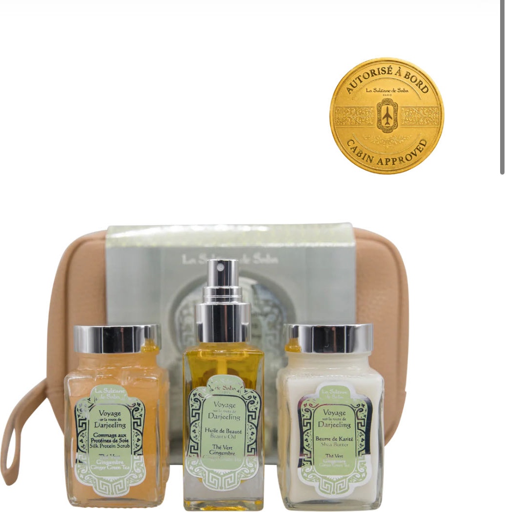La Sultane de Saba Trousse Ginger Green Tea набор по уходу за волосами и телом для женщин