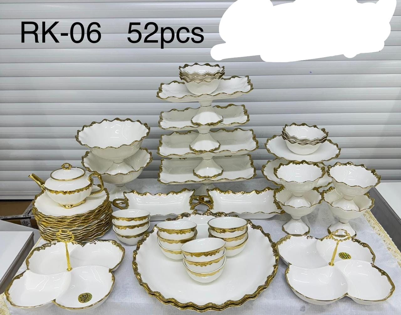 Сервиз на 12 персон SAYA SHOP , предметов: 52, столовый, керамика