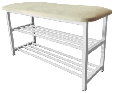 Банкетка-обувница stulshop 70x30x42 см, ЛДСП, металл