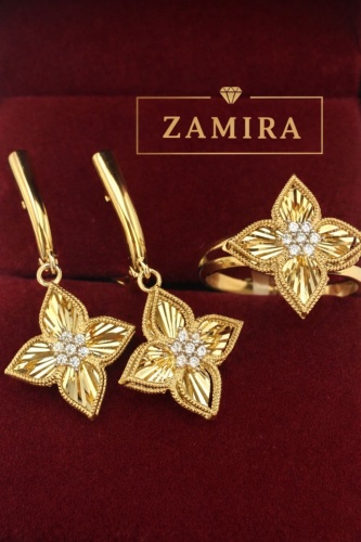 GOLD ZAMIRA Gold1074 вес 5.4 г золото, фианит