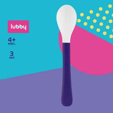Ложка Lubby 14067, предметов 1 шт, фиолетовый