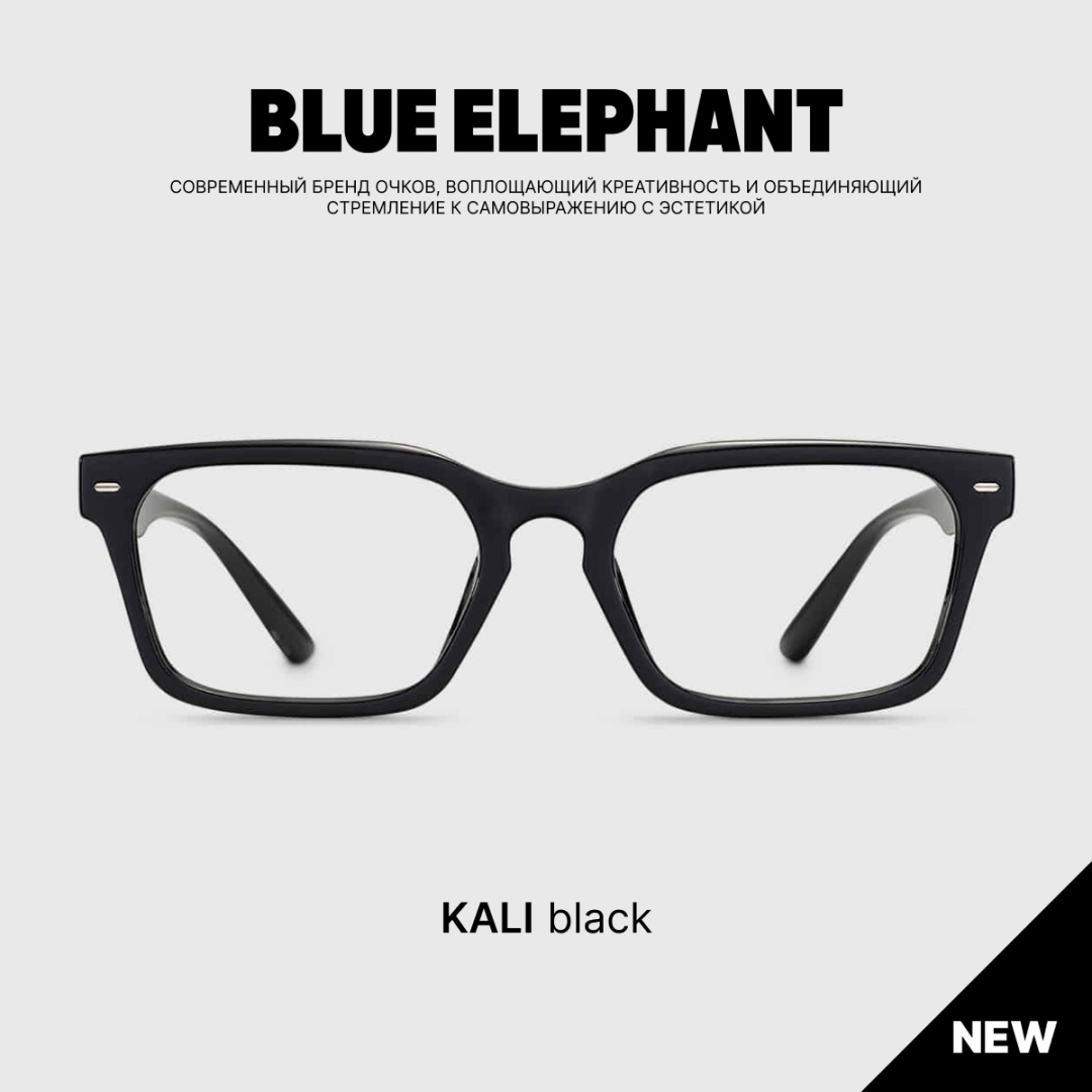 BLUE ELEPHANT очки нестандартные однотонные