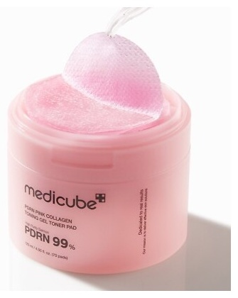 Medicube тонер Pink Collagen PDRN 99% 70 шт