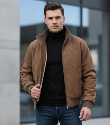 Бомбер Alwear темно-коричневый