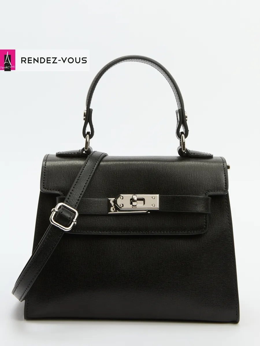 Мини-сумка Tendance экокожа черный