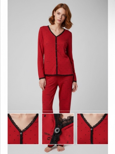 Пижама Lulustore красный