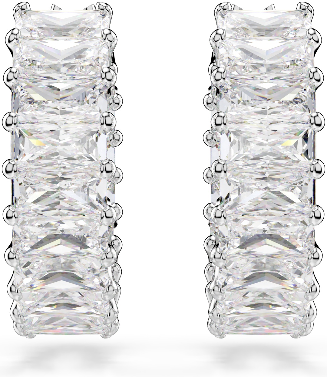 Серьги Swarovski ювелирный сплав, кристаллы Swarovski