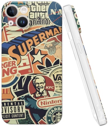 Чехол Mcover для Apple iPhone 14 рисунок