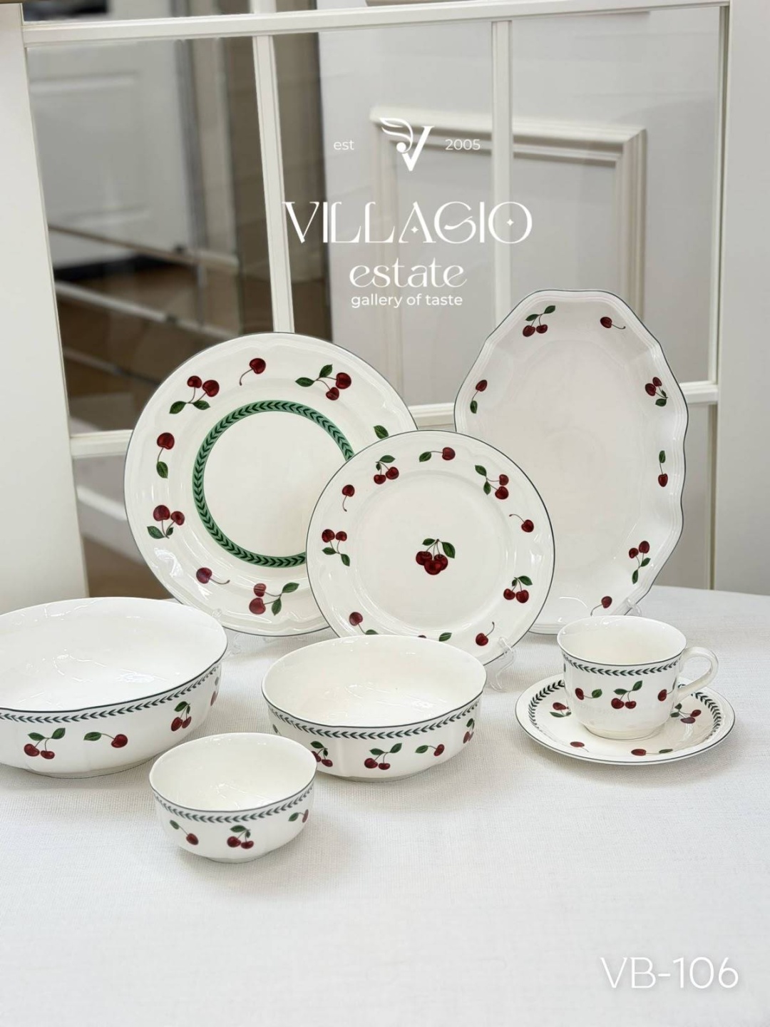 Сервиз на 6 персон VILLAGIO Very Berry, предметов: 32, столовый, фарфор