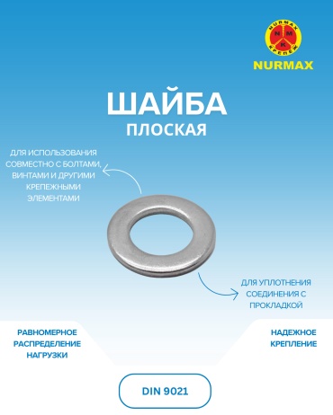 Шайба плоская М20