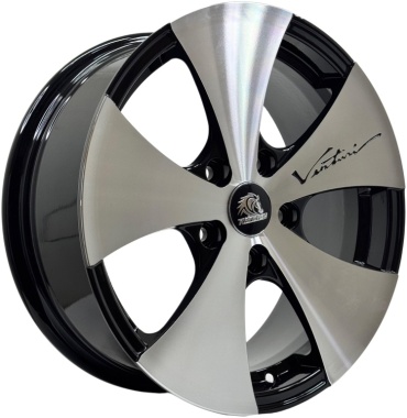 Top Grade 1075WW 6.5x16/5x114.3 D73.1 ET35 4 диска черный, хром