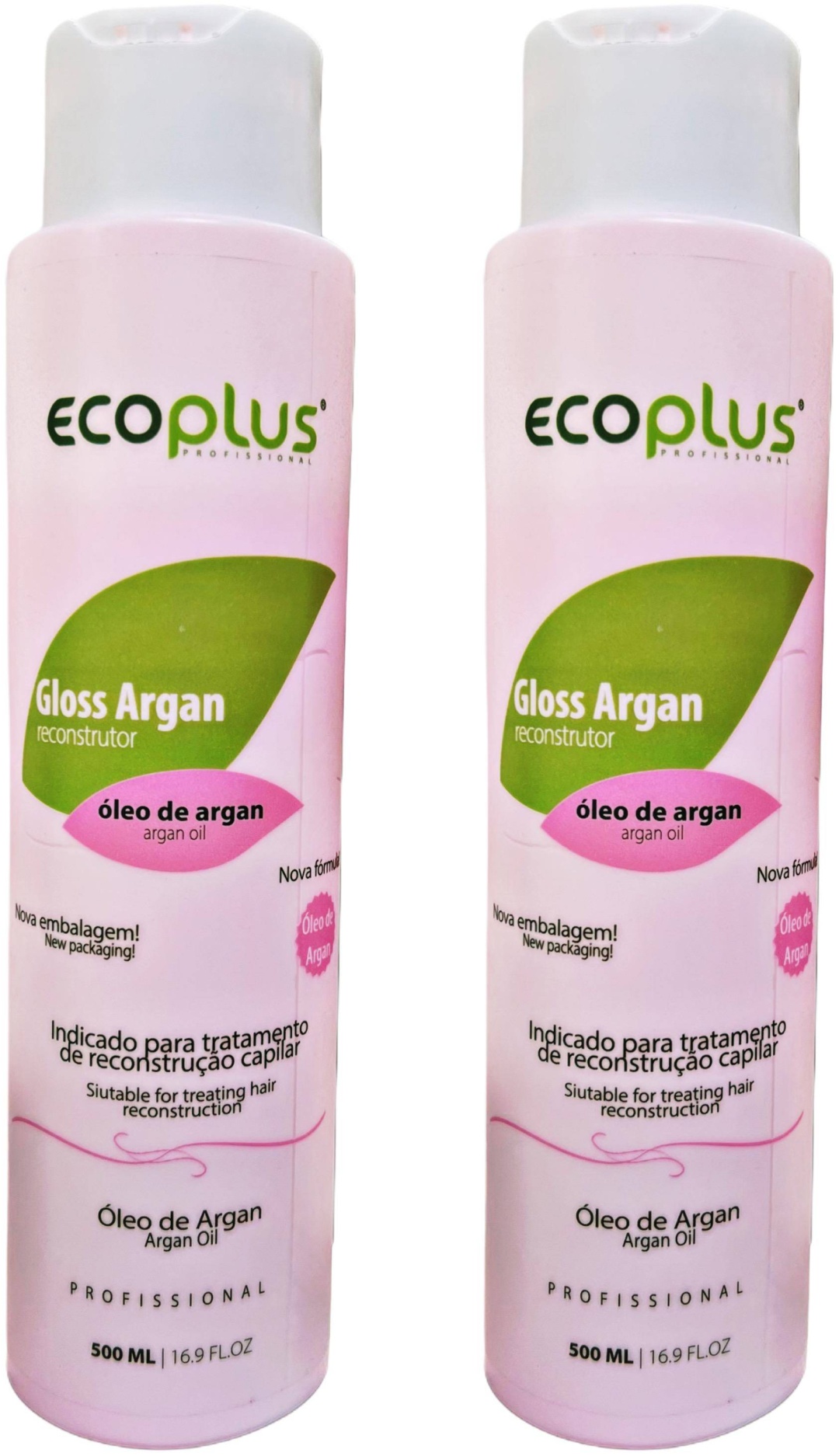 EcoPlus кератин Gloss argan 2*500мл 1000 мл