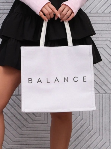 Сумка шоппер Bolso de Senora канвас белый