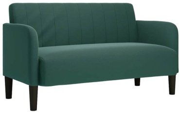 Мини-диван 1mebel Софа, 150х80 см, обивка велюр, темно-зеленый