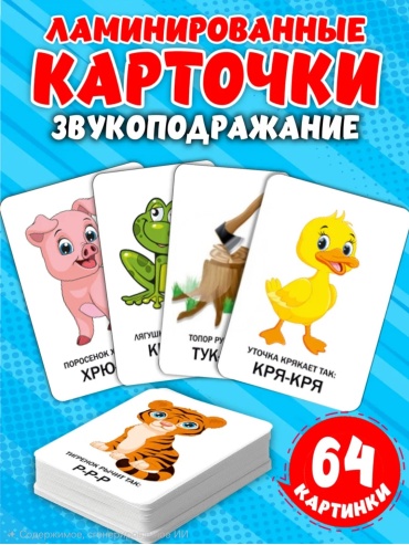 Карточки Фабрика настроения ЗВУКОПОДРАЖАНИЕ