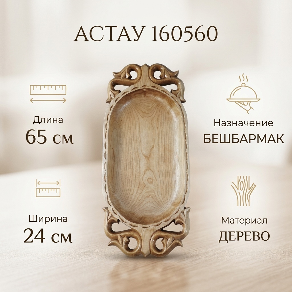Астау Астау 65х24 см, дерево, 1 шт
