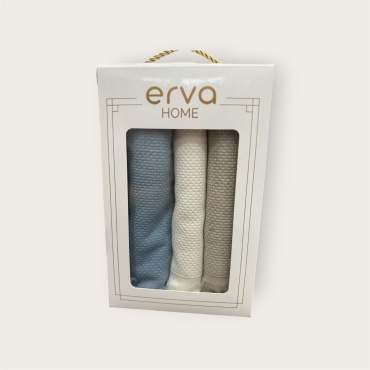 Набор полотенец ERVA HOME 50x30 см, хлопок, 3 шт,