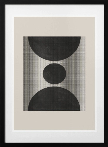 Картина интерьерная на холсте «Geometric Echoes» в раме Araystudio.kz 50x70 см