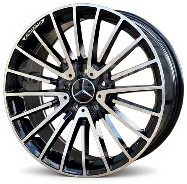 WHEELIO 1774 8.5/9.5x18/5x112 D66.6 ET35.4 4 диска черный, серебристый
