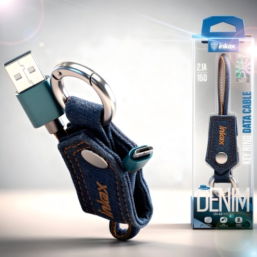 Кабель Inkax micro-USB 2.0 (M), 0.15 м, CK45MICRO синий