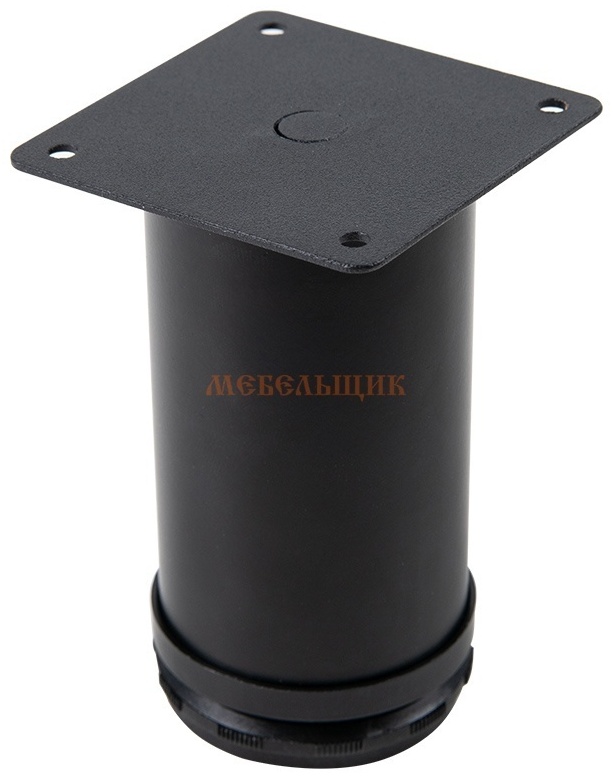 Ножка 503863, 1 шт, металл, пластик, черный