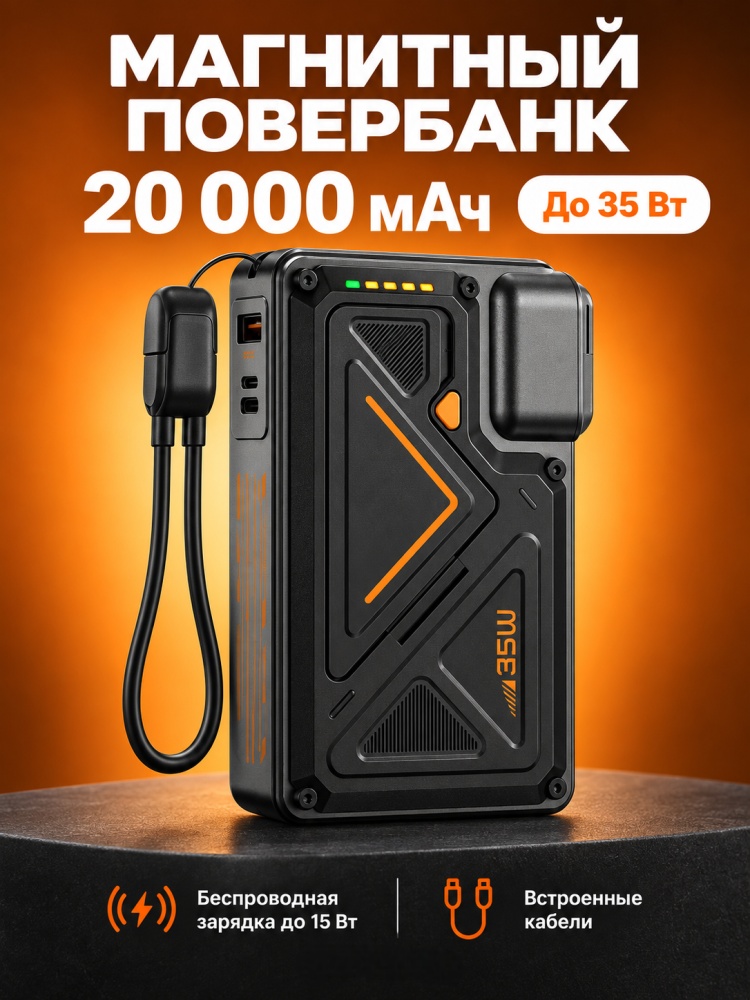 Внешний аккумулятор Powerbank повербанк 20000