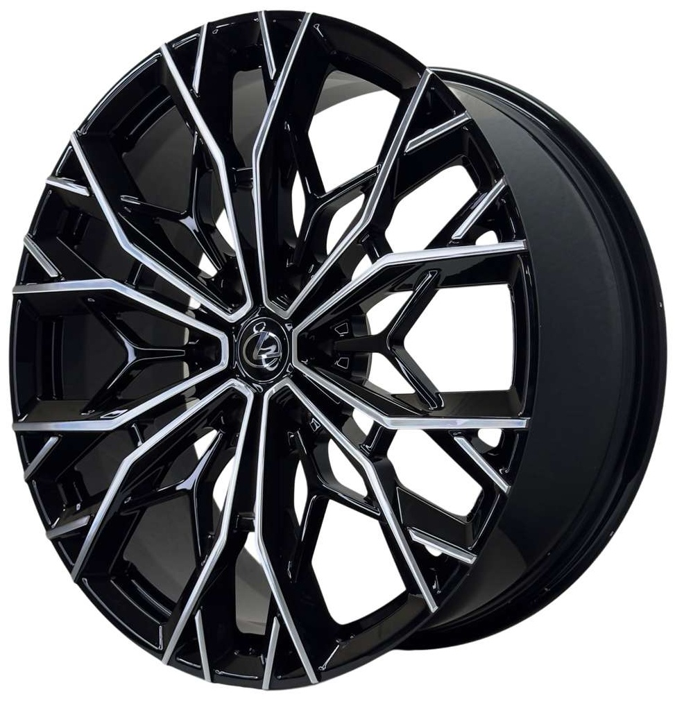 Yixing 08396LX 9x22/6x139.7 D100.1 ET35 4 диска черный, хром
