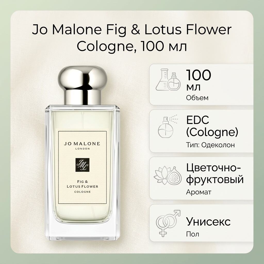 Jo Malone fig & lotus flower cologne одеколон EDC 100 мл