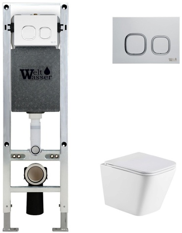WeltWasser унитаз с инсталляцией AG350ST35, санфаянс