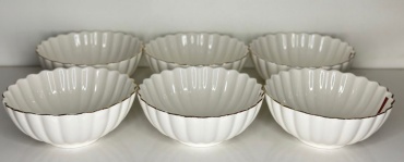 Салатник Deniz 15х15 см, костяной фарфор, 6 шт