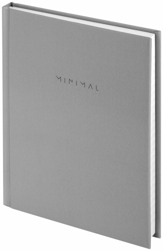 Блокнот Brauberg Minimal , A6, 80 л, серый
