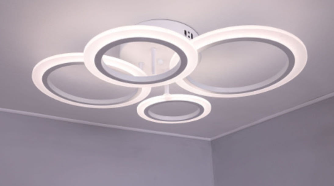 Люстра накладная LED, кол-во ламп: 4 шт