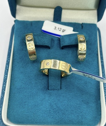 Zeregold1 jewelry 076 вес 5.2 г золото, фианит
