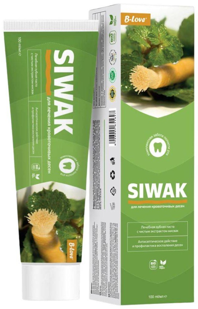 B-Love зубная паста с мисвак (Siwak toothpaste B-Love) 100 г