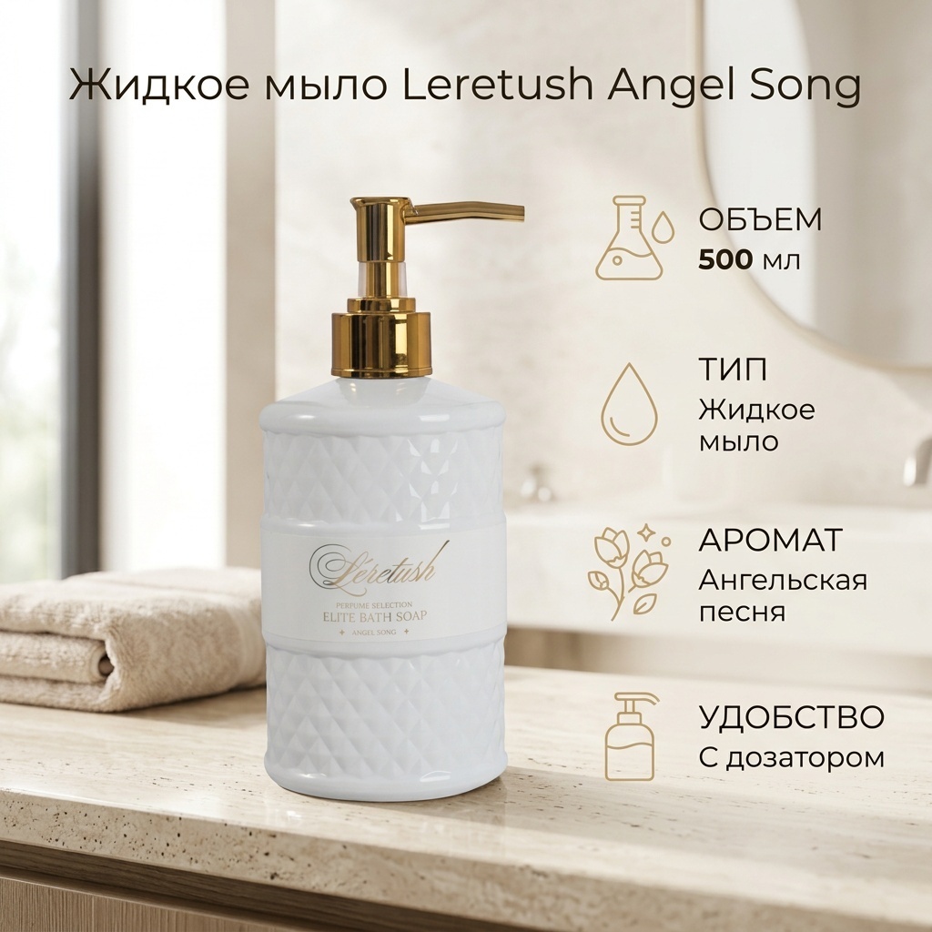 Жидкое мыло туалетное Leretush ELITE BATH Angle song 1 шт