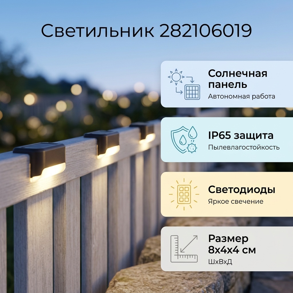 Уличный светильник наземный, настенный, подвесной 1 Вт 4 см