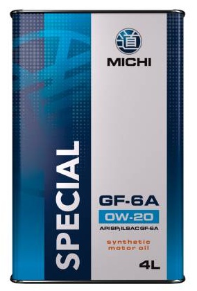 Синтетическое MICHI SPECIAL 0W-20 4 л