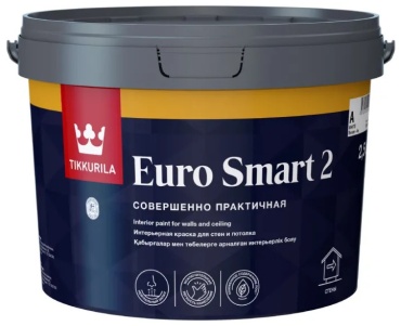 Tikkurila акриловая EURO SMART 2 7.5 л, белый цвет