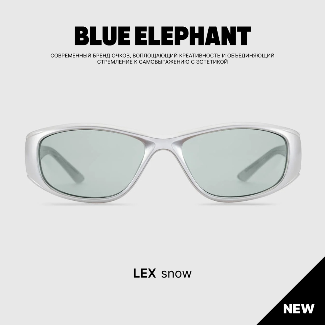 BLUE ELEPHANT солнцезащитные очки нестандартные однотонные