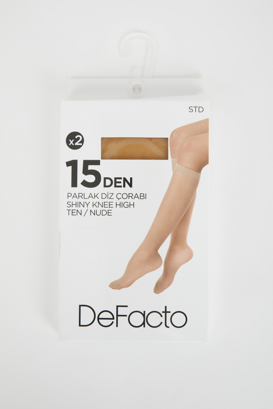 Носки DeFacto 2 пары бежевый one size