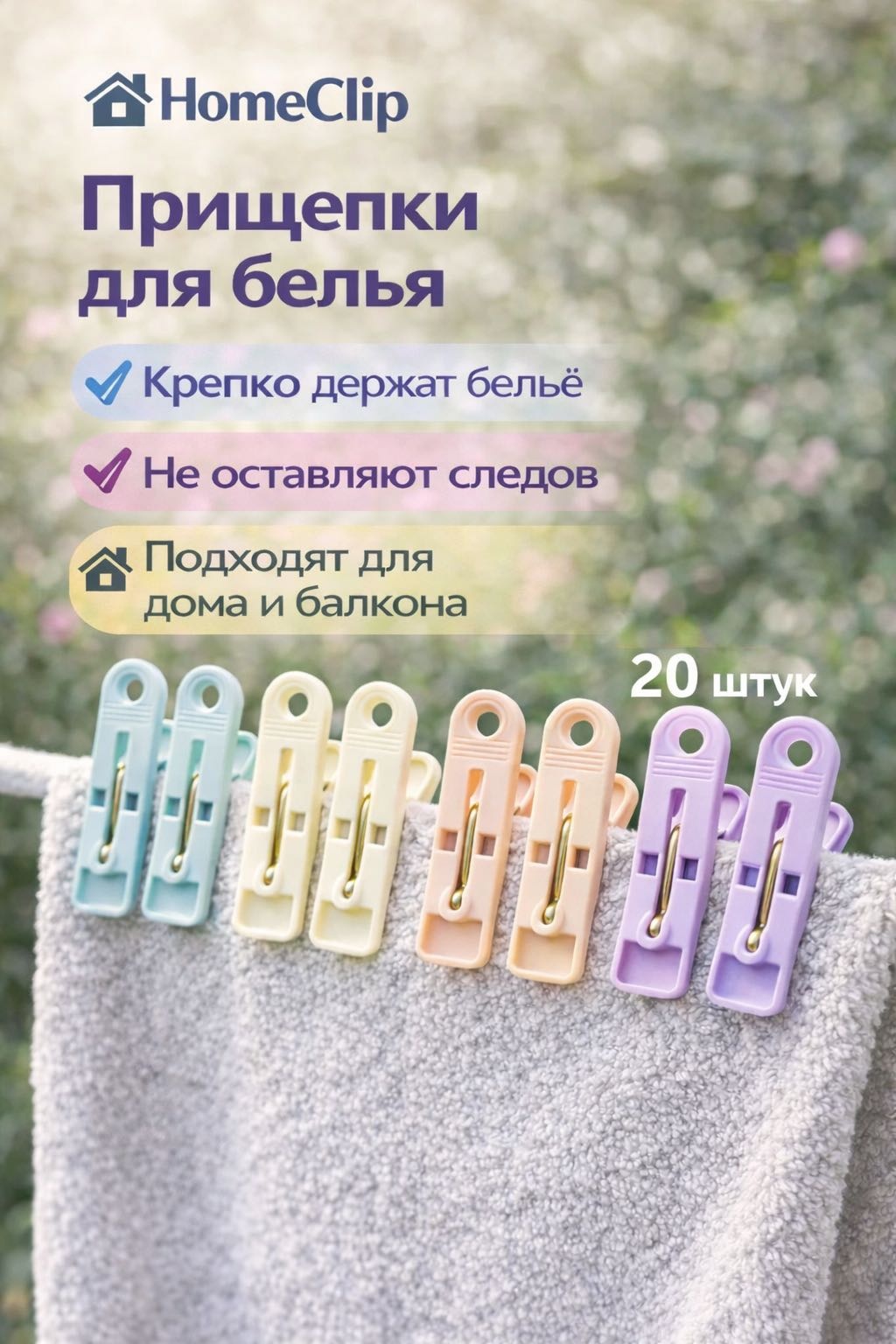 HomeClip 00800404458 20 шт