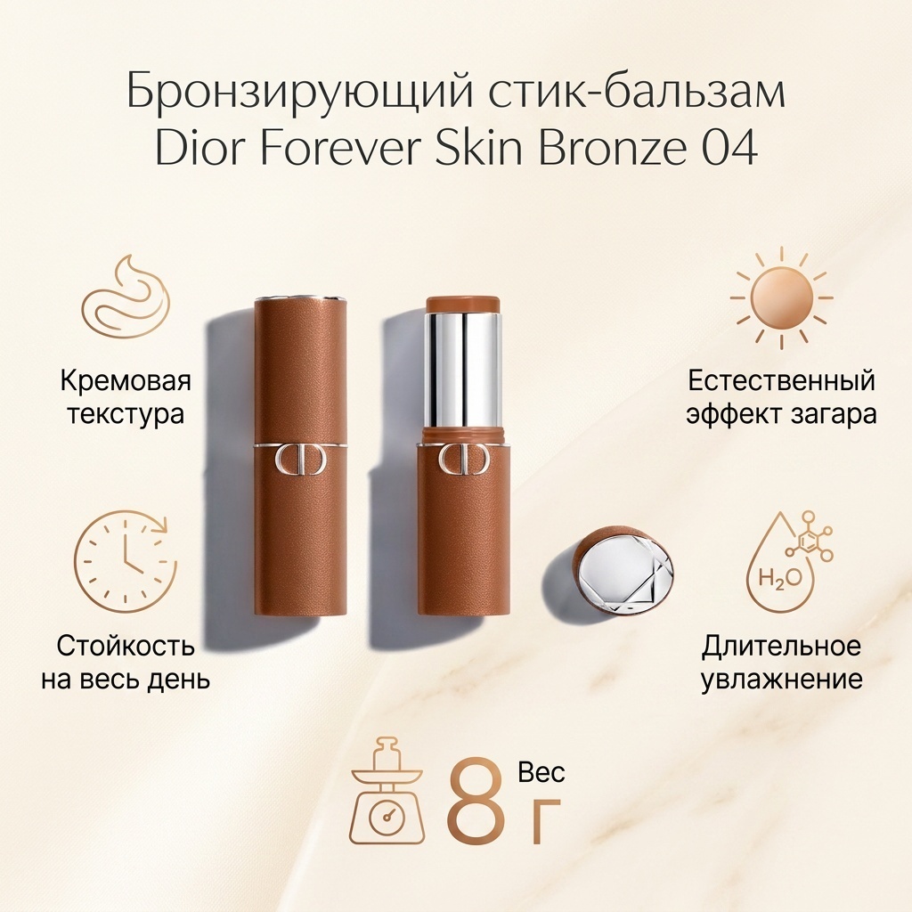 Dior Forever Skin Bronze Bronzing Balm Stick бронзер 04