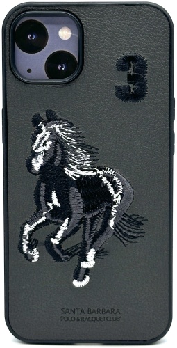 Чехол Santa Barbara Polo & Racquet Club для Apple iPhone 16 серый