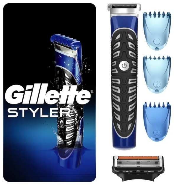 Gillette триммер Styler черный, синий