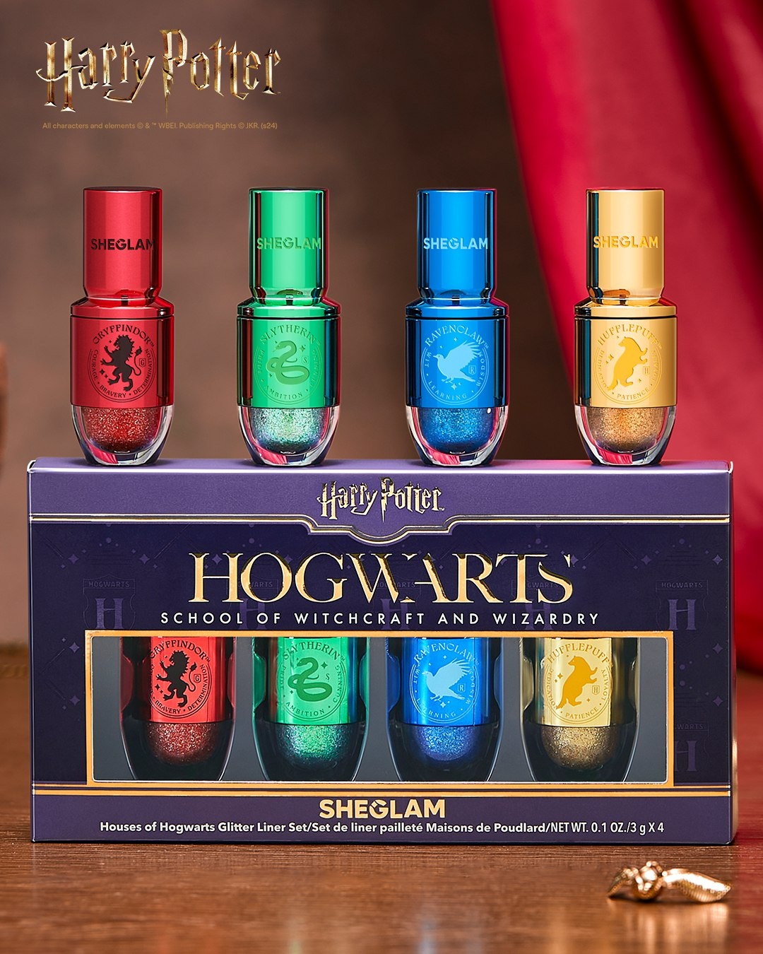SHEGLAM Harry Potter Hogwarts подводка красный Набор Дома Хогвартс
