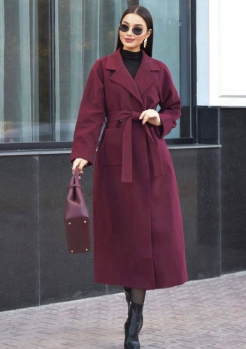 Пальто Bella Roza бордовый