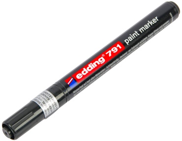 Маркер Edding E-791-1-LM, 1 шт, 2 мм, черный