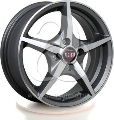 Alcasta M-56 GMF 60.1 6x15/4x100 D60.1 ET50 4 диска черный, серебристый, графит