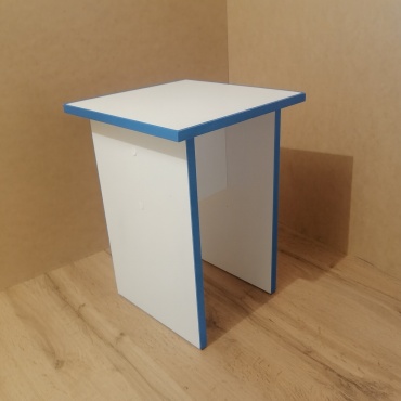 Табурет Tumba Skat, 45x30x30 см, синий, белый 1 шт.