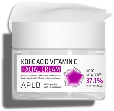 APLB крем-гель Kojic Acid Vitamin C Facial Cream для лица, для зоны декольте 55 мл